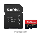 Thẻ nhớ MicroSD 64GB Sandisk Extreme Pro 200 MB/s