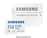 Thẻ nhớ Samsung Micro SDXC EvoPlus 64GB 130 Mb/s