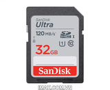 Thẻ nhớ SanDisk SDHC Ultra 32GB Class 10 120mb/s