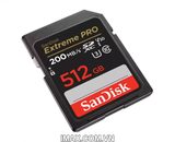 Thẻ nhớ Sandisk SDXC Extreme Pro 512GB 200/140Mb/s