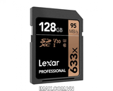 Thẻ nhớ SDXC Lexar 128GB 633X, 95MB/s