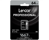 Thẻ nhớ SDXC Lexar 64GB UHS-II 1667X 250MB/s