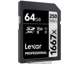 Thẻ nhớ SDXC Lexar 64GB UHS-II 1667X 250MB/s