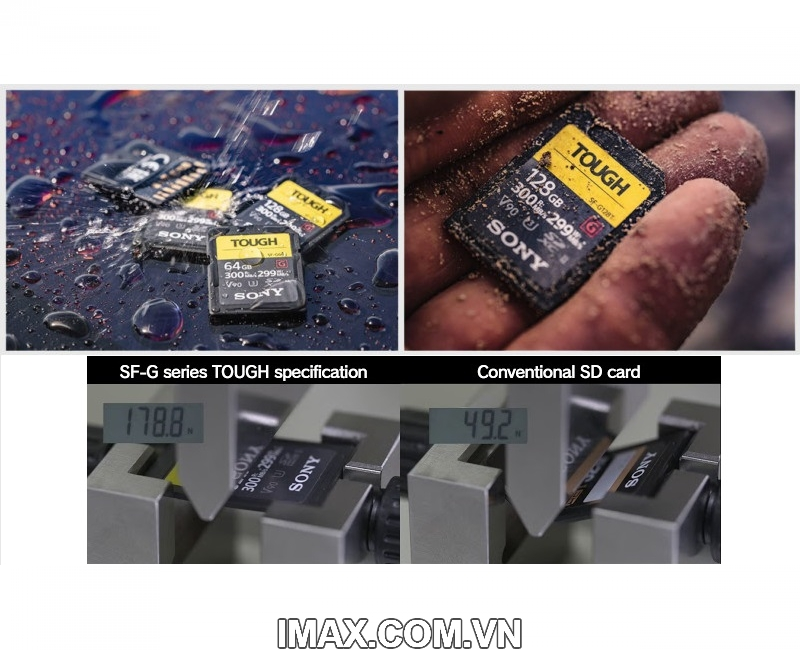 Thẻ nhớ Sony SDXC 128GB SF-G series TOUGH UHS-II V90 U3 Thẻ nhớ Sony SDXC 128GB SF-G series TOUGH UHS-II V90 U3