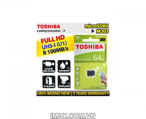 Thẻ nhớ Toshiba Micro SDXC 64GB 100MB/s