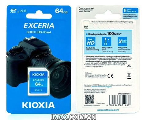 Thẻ nhớ Toshiba SDHC UHS-I EXCERIA KIOXIA 64GB