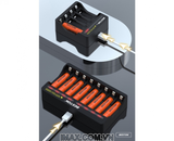 Sạc pin 8 khe AA/AAA 1.5v Beston M7012 sạc nhanh tự ngắt cao cấp ( chỉ dành cho pin Li-ion 1.5V)