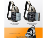 Balo đeo chéo máy ảnh K&F Concept - KF13.141V1 (Xám)