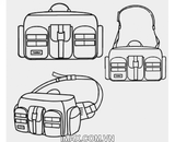 Túi máy ảnh Caden Cwatcun D96 _ Size L