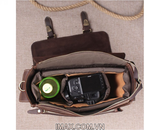 Túi máy ảnh da thật DT01 - 1 body, 2 lens