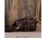 Túi máy ảnh da thật DT01 - 1 body, 2 lens