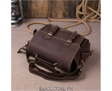 Túi máy ảnh da thật DT01 - 1 body, 2 lens