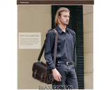 Túi máy ảnh da thật DT01 - 1 body, 2 lens