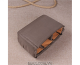 Túi máy ảnh da thật DT01 - 1 body, 2 lens