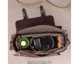 Túi máy ảnh da thật DT01 - 1 body, 2 lens