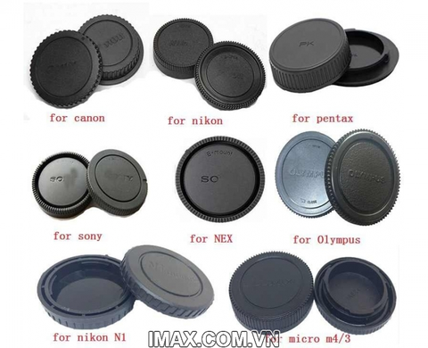 Bộ Nắp cáp đậy body và cáp đuôi lens ống kính cho máy ảnh Canon/ Nikon/ Sony/ Panasonic