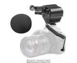 Mic thu âm Saramonic VMIC STEREO Condenser Video Microphone cho máy ảnh DSLR, máy quay