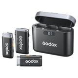 Micro không dây Godox WEC Kit2 (2 TX + 1 RX + Charging Case), Chính hãng