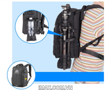Ba lô máy ảnh Benro Beyond B100, chia 2 ngăn riêng biệt có thể thông nhau