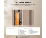 Pin máy ảnh có sạc nhanh Type C K&F Concept NP-FZ100 2280mAh - KF28.0023