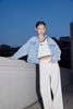  Bộ áo khoác jean và quần sooc jean 2 túi trước set 