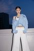  Bộ áo khoác jean và quần sooc jean 2 túi trước set 