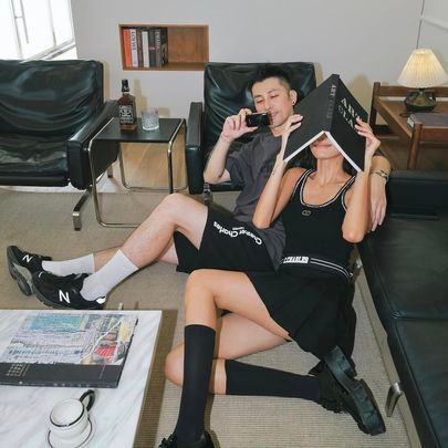  Áo tank top croptop đen 