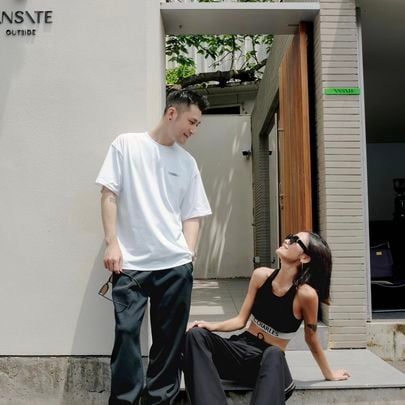  Áo tank top croptop đen 