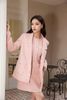  Váy tweed hồng, 4 túi 