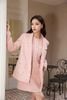  Váy tweed hồng, 4 túi 