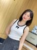  Áo 3 lỗ trắng viền đen - nơ xê quin 