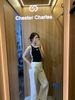  Tank top đen dọc sườn trắng - tim chữ trắng 