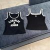  Áo tank top đen viền trắng - gấu ADORE 