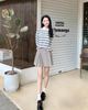  Áo Polo cổ trắng-kẻ dài tay 