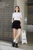  Áo lưới trắng- hoa trà 
