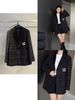  Áo Tweed đen kim tuyến 