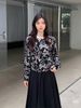  CDG đen họa tiết nơ tim 