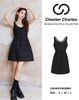  Váy dạ tweed đen - viền cổ đính đá 