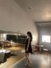  Váy dạ tweed đen - viền cổ đính đá 