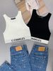 Áo tank top croptop trắng 