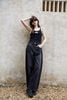  Tank top đen viền trắng - nơ ren 