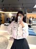  Sơ mi trắng , viền đen. túi ngực CC 