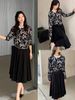  CDG đen họa tiết nơ tim 