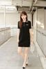 Váy suông cổ polo - 4 cúc bạc 