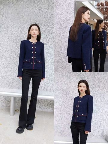  Áo dạ 2 hàng cúc 