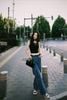  Áo tank top đen tim ngực 