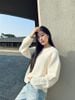  Áo dài tay trắng be logo CC trước ngực 