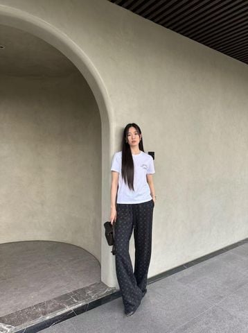  2.Quần cạp chun dây hoa lá 