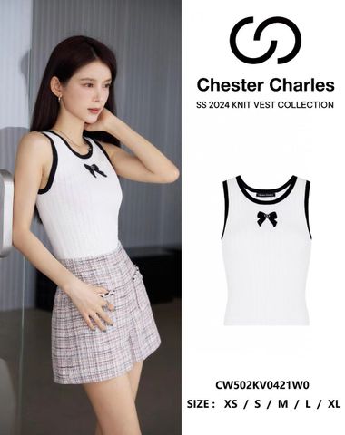  Áo 3 lỗ trắng viền đen - nơ xê quin 