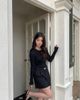 Quần sooc vải -belt kim loại nhỏ 